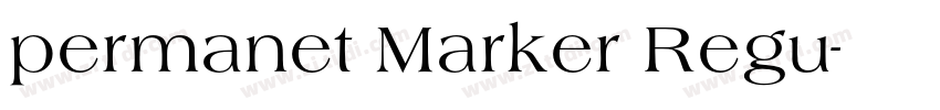 permanet Marker Regu字体转换